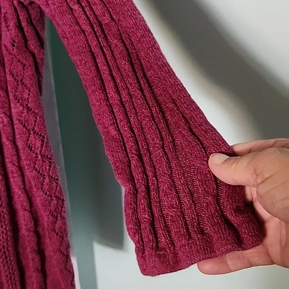 Croft&Barrow Size M womens Sweater 1/4 Button Up EUC. (24) - Picture 5 of 6